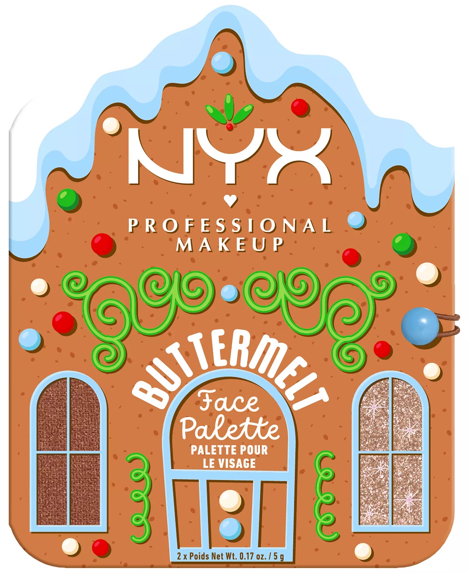 NYX Buttermelt Face Palette – Rubor + Iluminador en Dúo para un Brillo Radiante