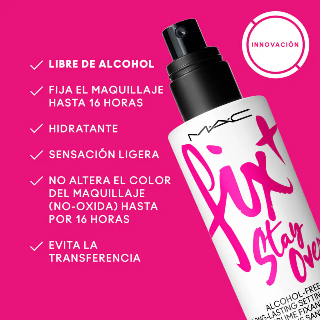 MAC Cosmetics – Fix+ Stay Over Spray Fijador 16HR (Sin Alcohol)